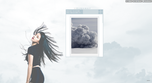 Theme [14 “Runaway”] by babesthetique!- 250px posts.- Customizable colors.- Links with dropdown menu