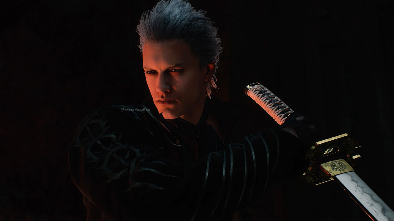 Stylish Devil May Cry 5 Fanart Gives Vergil Some New Weapons