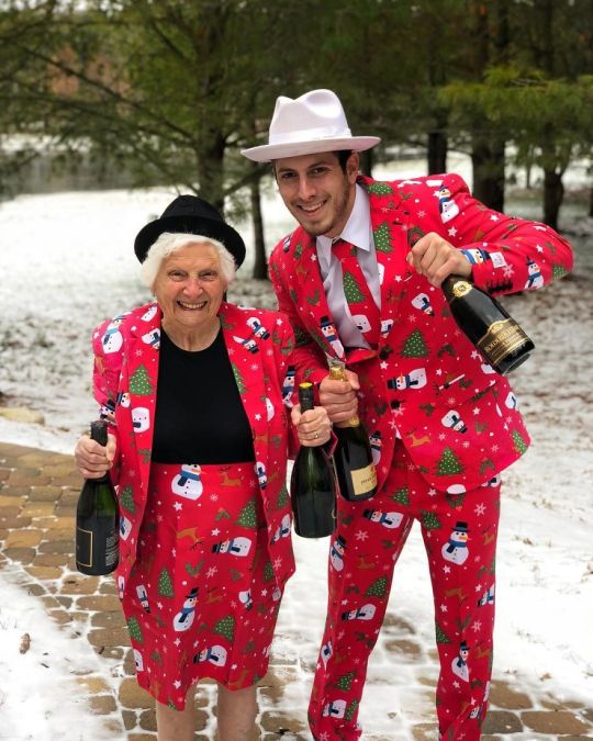 93 year old grandma cosplays with her grandson!!!