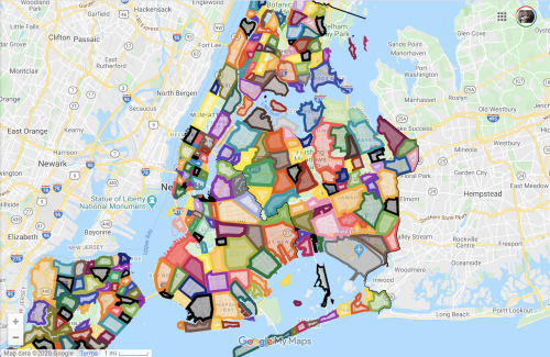 laughingsquid:A Colorful Interactive Map That Shows Every Neighborhood Within New York City’s Five Boroughs