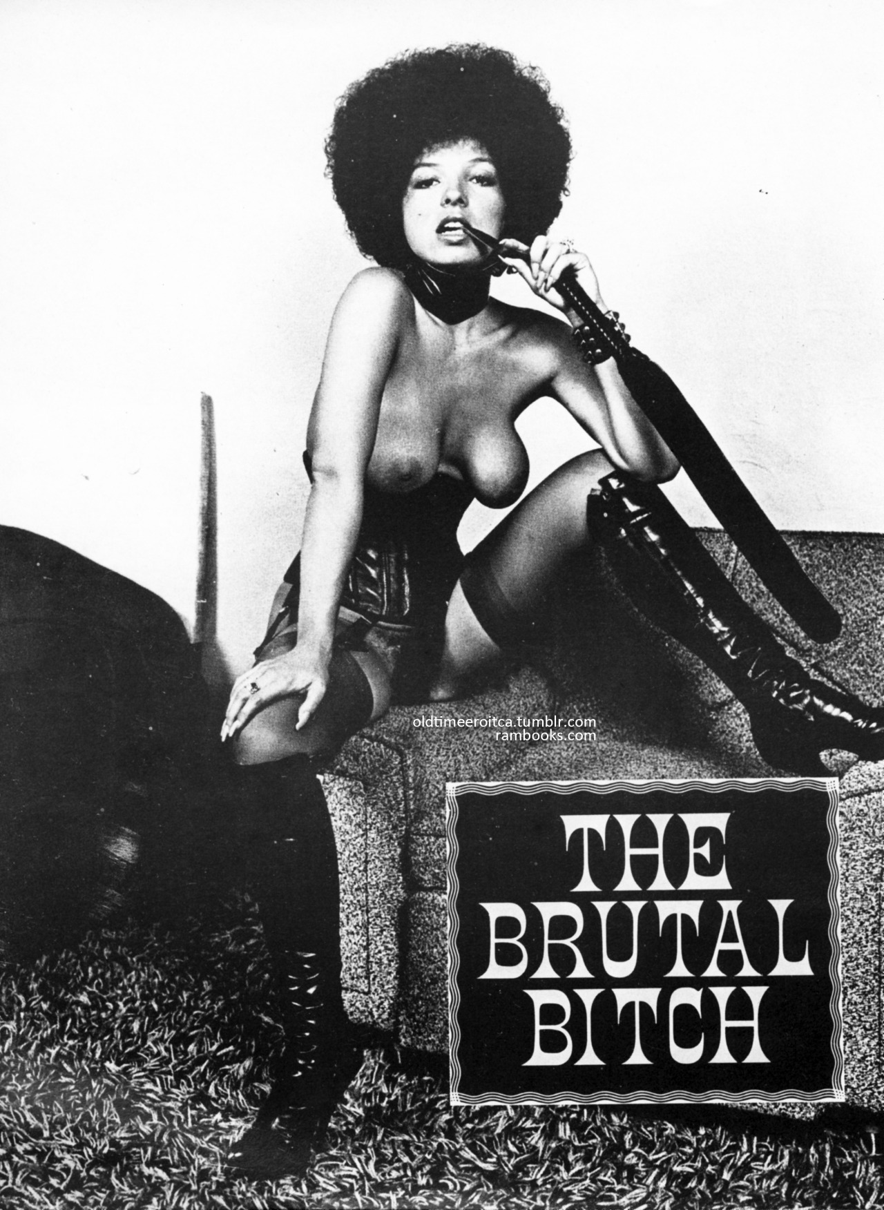 oldtimeerotica:  Rene Bond as Tina the Brutal Bitch. Fantasy Vol.6 No.1. 1974. Magazine