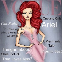 #Vogue #Ariel #Littlemermaid #Disney