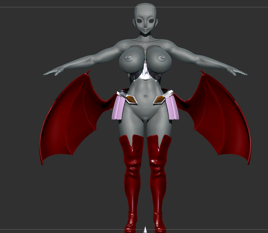 endlessillusionx:  New commission model Very early WIP