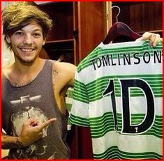 Louis Tomlinson playing football, Jersey number 28 Sticker for Sale by  Himangi N