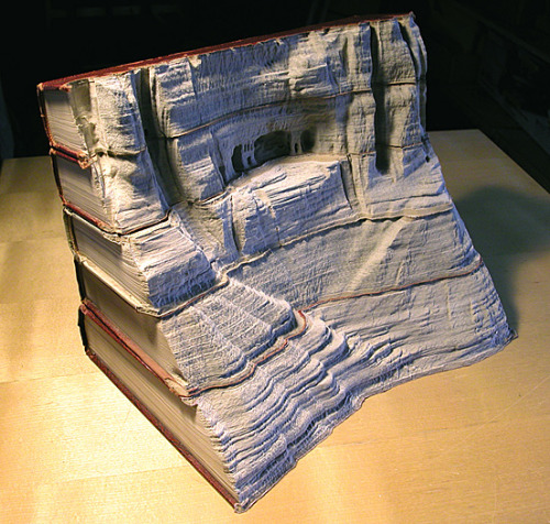 madmothmiko:  Carving Landscapes Out of Books by Guy Laramee