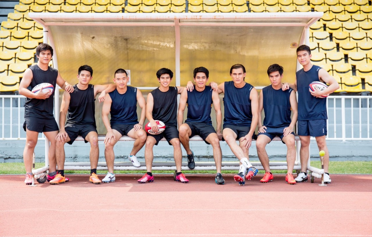 thaimodel:  Chulalongkorn University Rugby Team 2015 in Attitude Thailand 