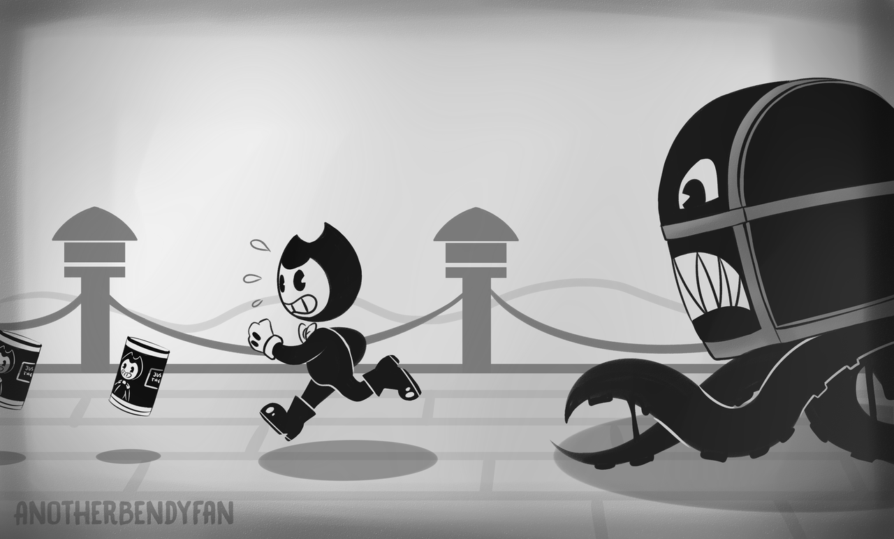 Requests Always Open — Chester from Bendy in Nightmare Run eats