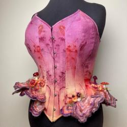 arsenicinshell:Mushrooms Corsets by  Rainbow Curve CorsetryWhich is your favorite mushroom corset?  #corset #corsetry