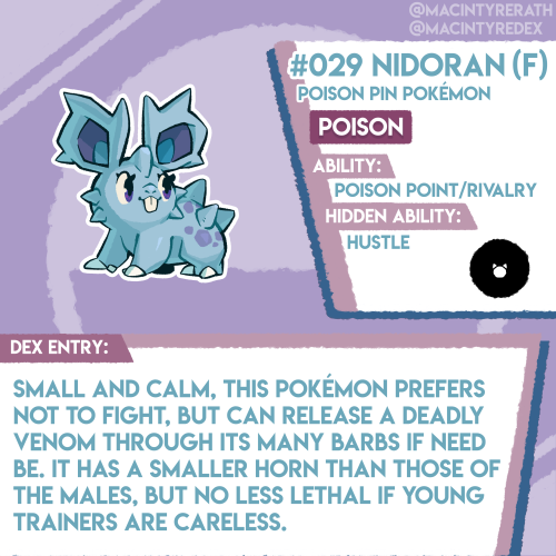 New Pokédex entry added!No.029 Nidoran (F)