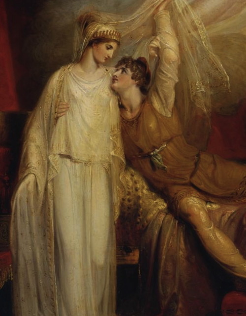 the-garden-of-delights: &ldquo;The Reconciliation of Helen and Paris After his Defeat by Menelau