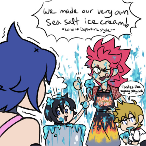 Huge dump of silly KH twitter draws from quarantine timeMarluxia and Larxene based on that one bit f