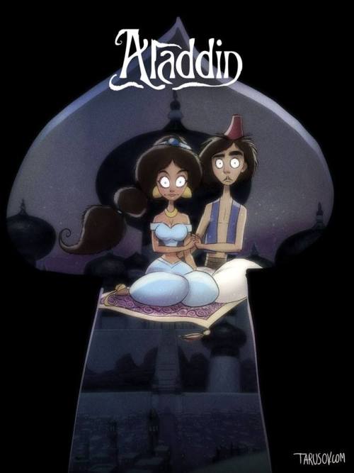 Sex gameraboy:  Disney Posters done in Tim Burton pictures