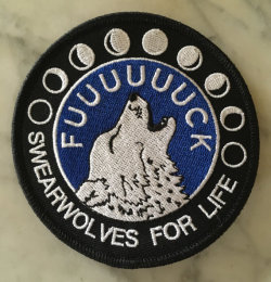 ask-the-werewolves:  inficetegodwottery: littlealienproducts: Swearwolves Patch by TimidCryptids    @ask-the-werewolves  holy shit