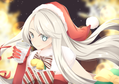 yurie02: Merry Christmas? Ahaha…Drink with Vodka and get drunk on Christmas~!