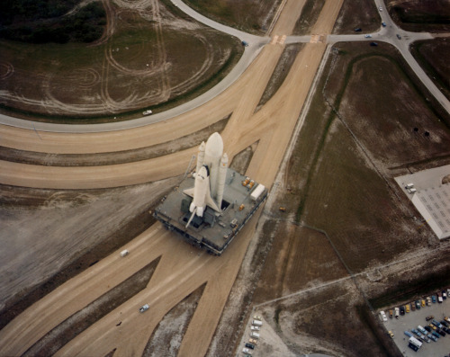 humanoidhistory: TODAY IN HISTORY: On May 1, 1979, the prototype Space Shuttle Enterprise rolls out 