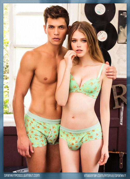 spanky7posts:His and hers matching underwear