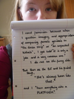 Whoneedsfeminism:  My Boyfriend Was Telling Me What His Friend Had Told Him About