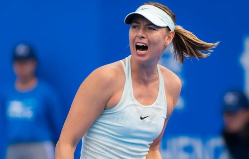 alwayswithsharapova: Maria Sharapova defeated Mihaela Buzarnescu 6-3 6-0 and advanced to second roun