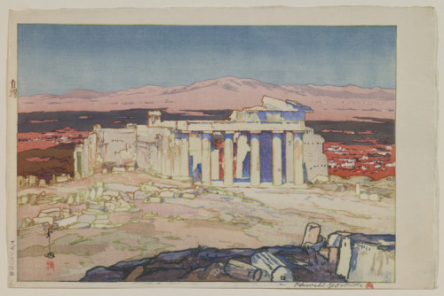 slam-asian: Ancient Ruins of Athens (Acropolis — Day), Yoshida Hiroshi, 1925, Saint Louis Art Museum