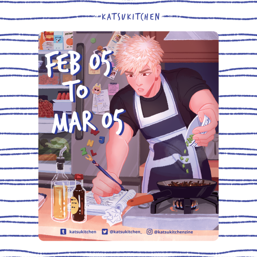 Save the date!Katsukitchen 2 leftovers will be up for sale from Feb 5 to Mar 5 and will not be repri