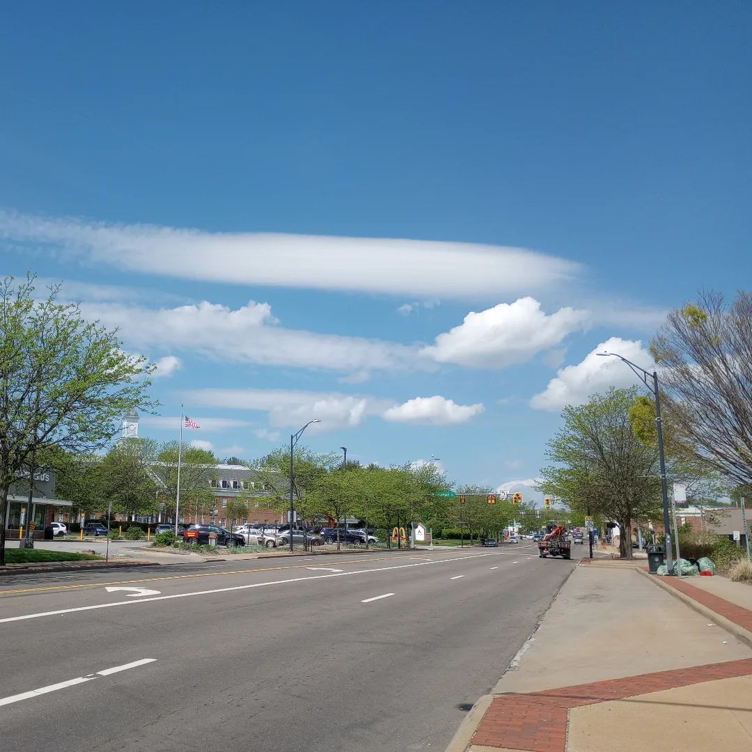 120/366 ✨ neat clouds this morning #instagram #akron #spring #picaday2024