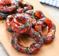 occupy-bacon:  Bacon Wrapped Onion RIngs 