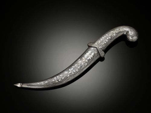 art-of-swords:Jambiya DaggerDated: 19th centuryCulture: MoroccanMeasurements: Overall length: 14&rdq