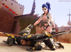 Shot downModels used: Pharah, Widowmaker