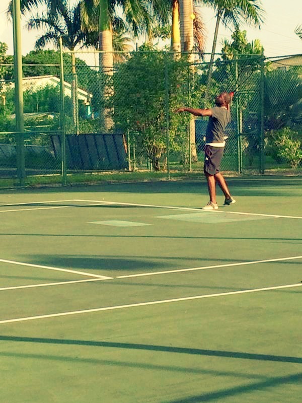 tennis today with the guys 