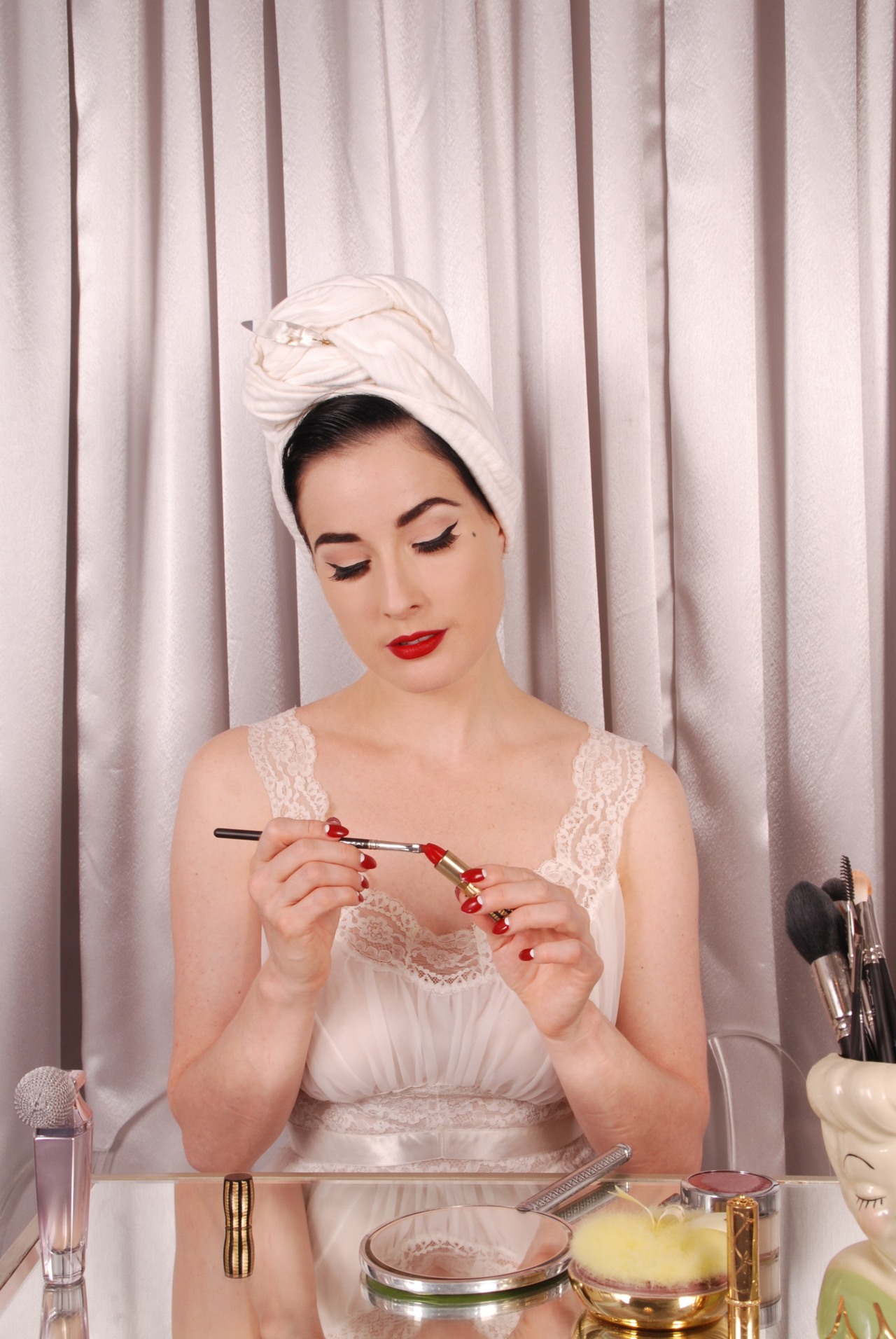 Dita Von Teese on Makeup, Waist-Training, and What She Really Wears Around the House