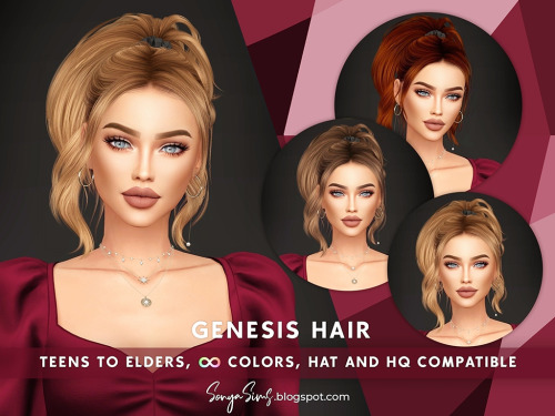 sonyasimscc:DOWNLOAD (CURRENT WEEK)♠ Divinity Hair *PATREON*♠ Living Water Hair *FREE*DOWNLOAD (PREV