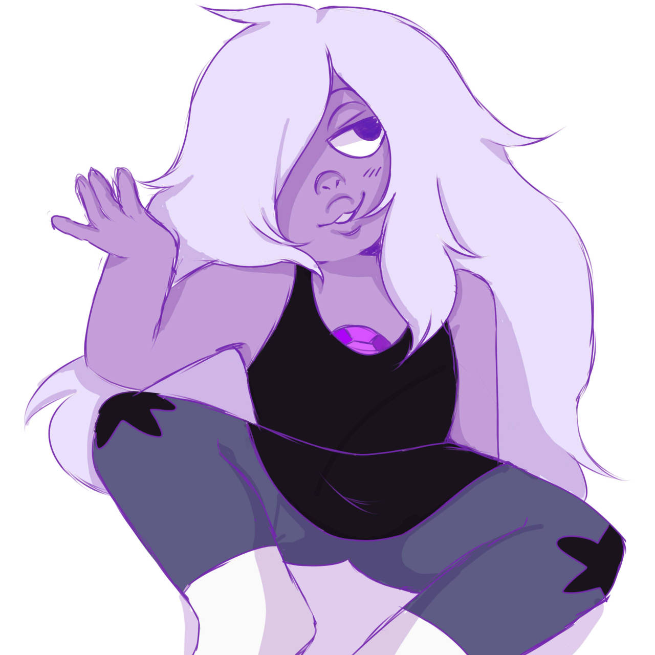 savior-or-prisoner:  request for altrilast13 of amethyst in her new outfit!  my cute
