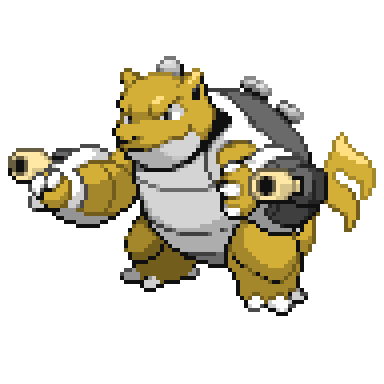 pokemoncoloursplash:Dragonis: Steel-type Squirtle line based on brass instruments.Gale will be posti