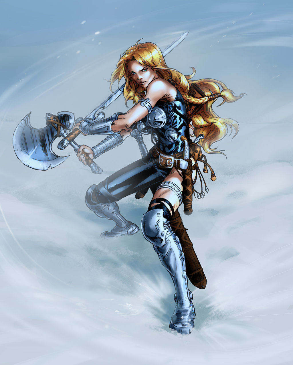 badassgallery:  Valkyrie - Ashline Illus colors by *SpiderGuile