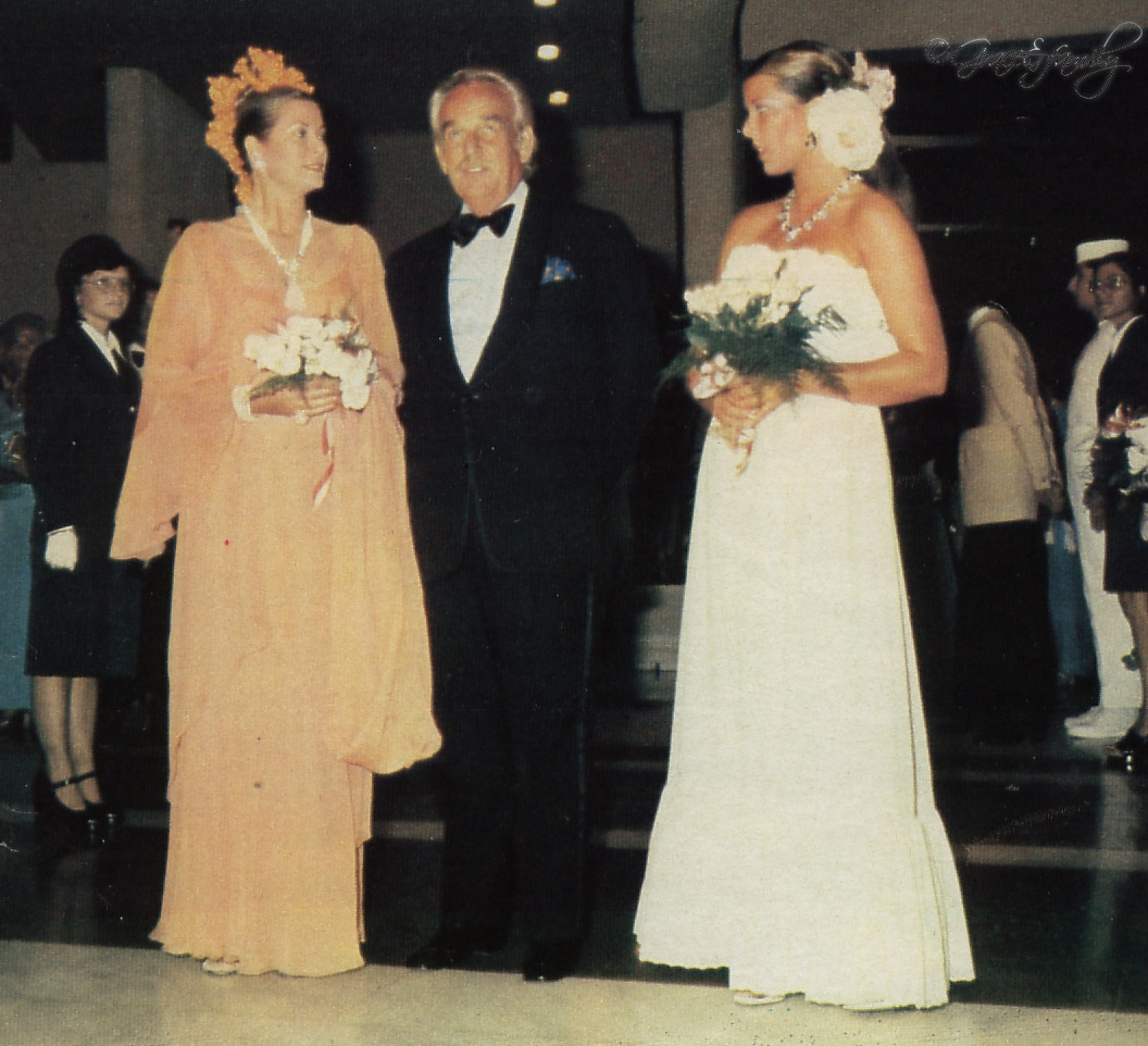 Annual Red Cross Ball Gala 1975 - Grace & Family