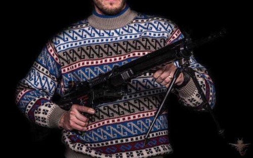 libertybill:  mk-ultra-armory:  Cold weather is upon us, so let’s bring out the sweaters and LMGs  ‘Tis the season. 