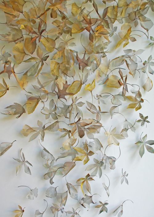 patternbank:  Michelle Mckinney - Metal Leaf and Seed Installations