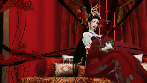 zouyousims: [天刀] 画江湖不良人 - 女帝  hat  +  hair  +  Dress   X