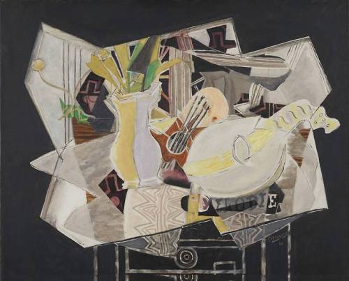 Georges Braque, Vase, Palette, and Mandolin, 1936.