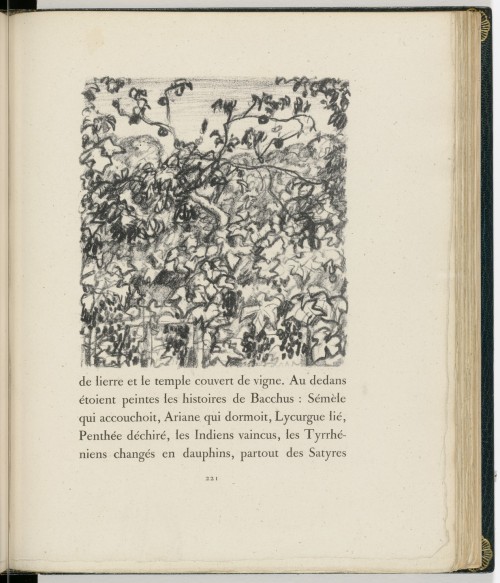 In-text plate (page 221) from Daphnis et Chloé, Pierre Bonnard, 1902, MoMA: Drawings and PrintsThe L