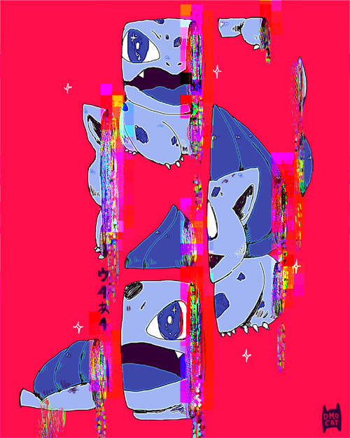 omocat:  ゥ 4ぁ 4 for POKEMON GLITCH ZINE apologies to your eyes in advance 