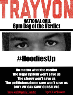 thepeoplesrecord:  7/14 National Day of Action for Trayvon MartinGeorge Zimmerman has been found not guilty in the murder of unarmed black teenager Trayvon Martin. Today, we demand justice in the streets: (Facebook pages are linked) TALLAHASSEE, FL: Midni