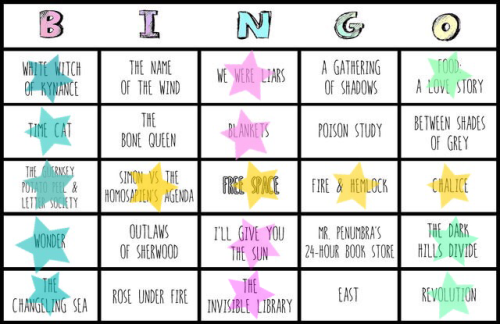 I finished The Invisible Library, so that’s another square down and BINGO on my @sublurbia tbr bingo