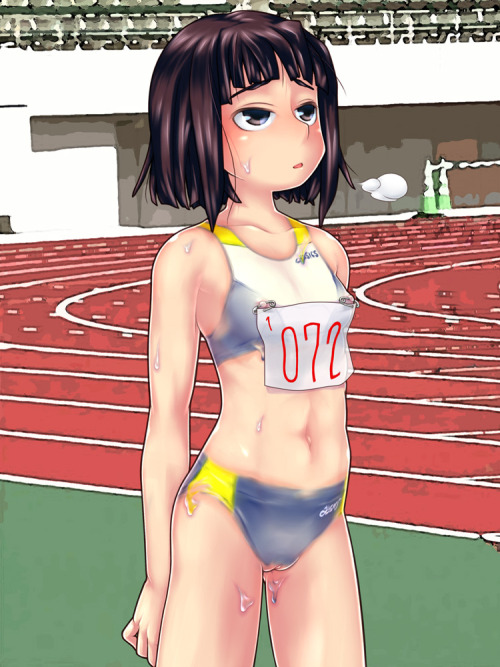 Porn Track uniforms Running behind the ladies photos