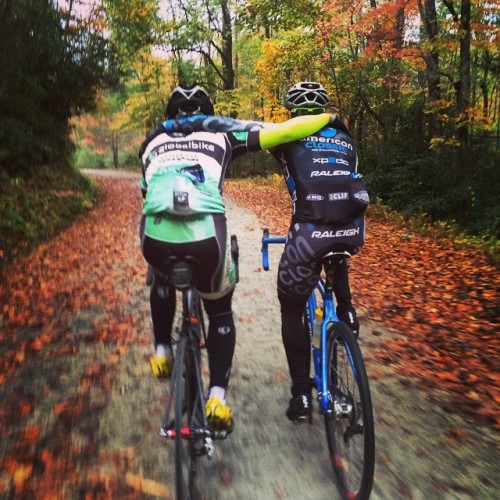 crossgram:  Lewis Gaffney on a ride with good friends in NC, prepping for this weekend’s UCI Highlan
