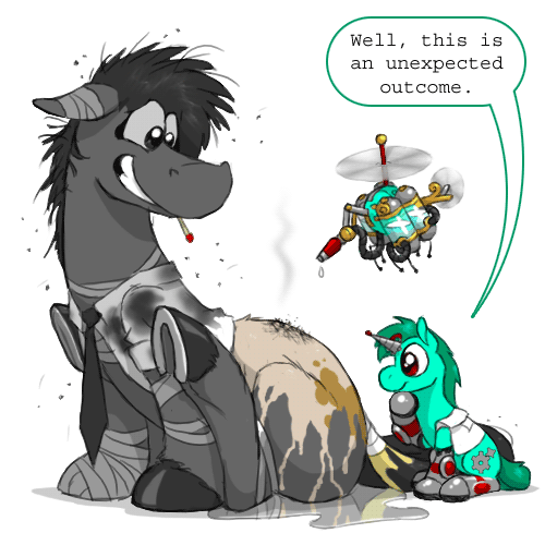 askcoppercog:  Here is the heat-detecting fire extinguisher you ordered, Mr. Fosterfield. I suggest you now run before Princess Bermeia gets you.  X3!!