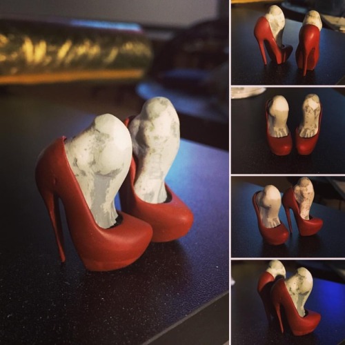 #bjd #shoes #heels #pumps #pumpshoes #prototype #sculpting #dollshoes #onesixth #onesixthscale