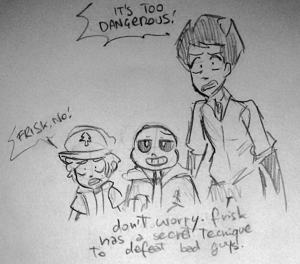 slightly-gay-pogohammer:  frisk aint the ambassador of all monsters for nothing bro