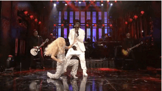 hulu:   You may want to look the other way, because Lady Gaga and R. Kelly did what they wanted on SNL this weekend. We think of it as Trapped in the Closet: Gaga Edition. 