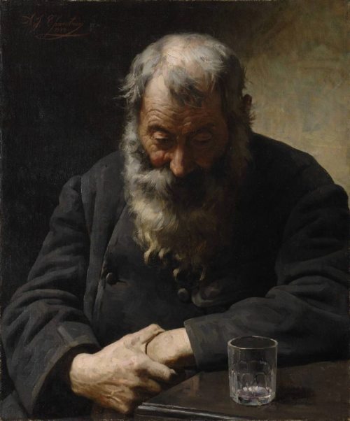 colin-vian:   An Empty Glass - Alexandre Jacques Chantron (1842-1918) 